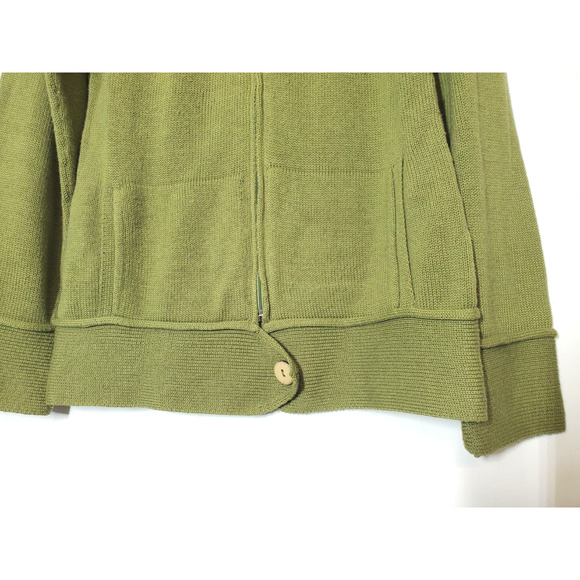 Indigenous Womens Small Sweater ORGANIC COTTON Merino Wool Eco-friendy Cardigan - Picture 2 of 9